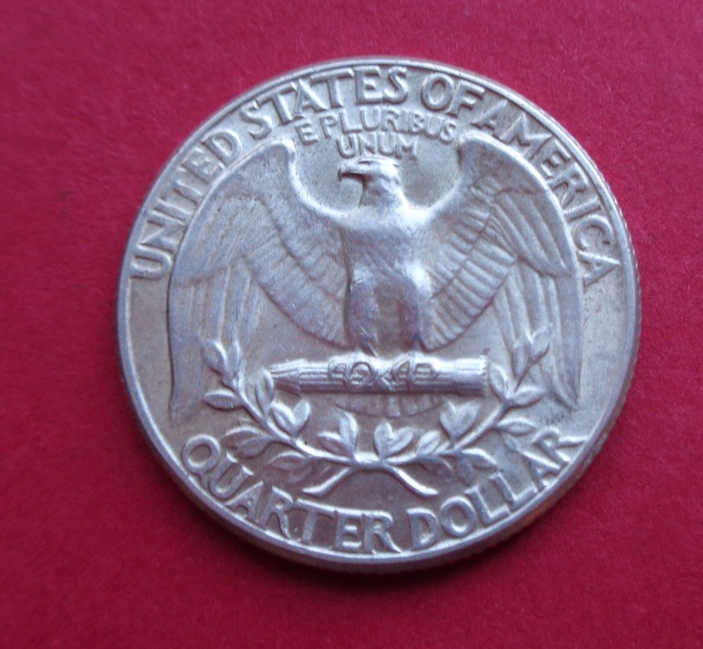 1964  B.U. 90% SILVER  WASHINGTON QUARTER/NICE