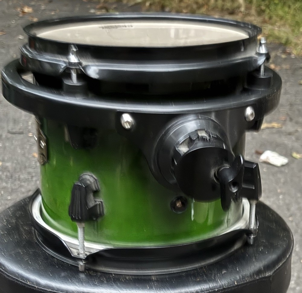 Ludwig Element Evolution 100th 8” Rack Tom Drum Green Fade
