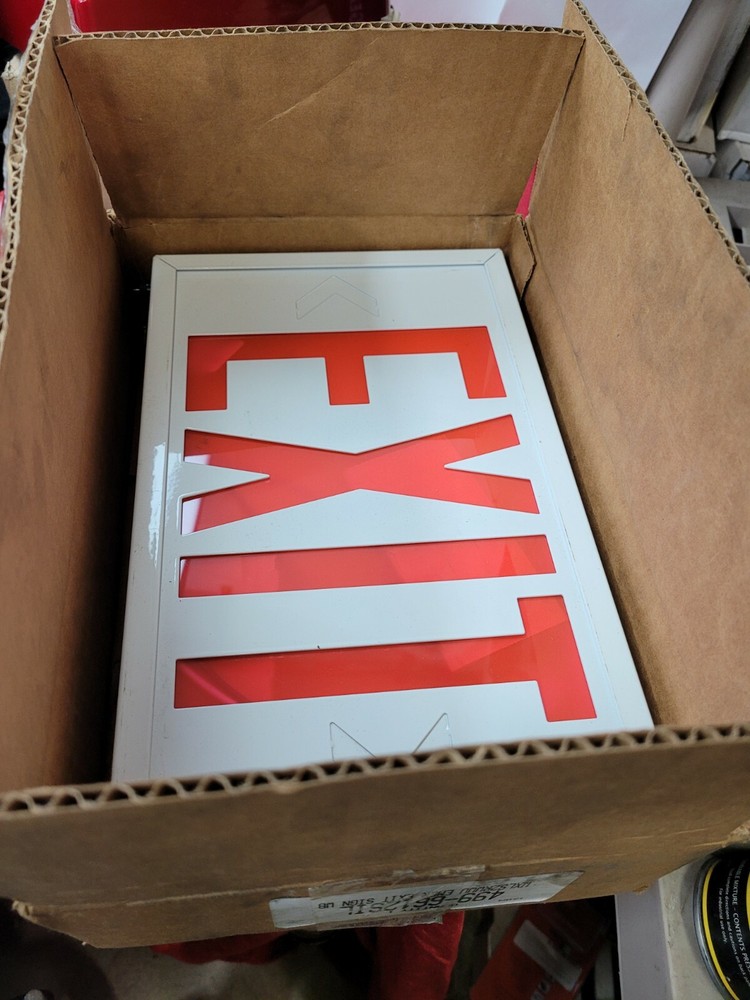 Siltron Exit Sign LED WXLS2RWWU, 2 Sided