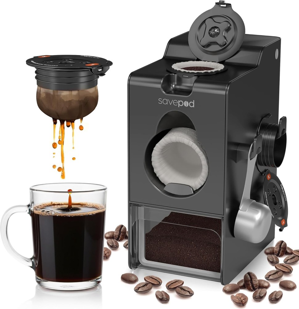 Coffee Pod Maker with Reusable Pods