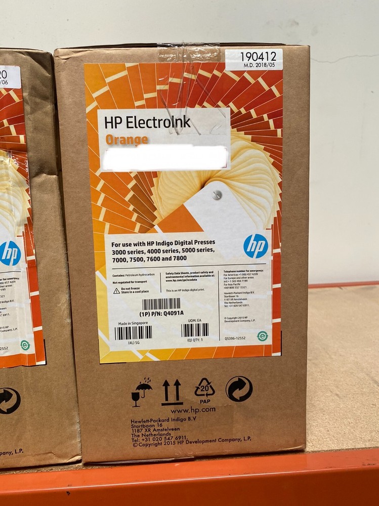HP Indigo Electroink Orange