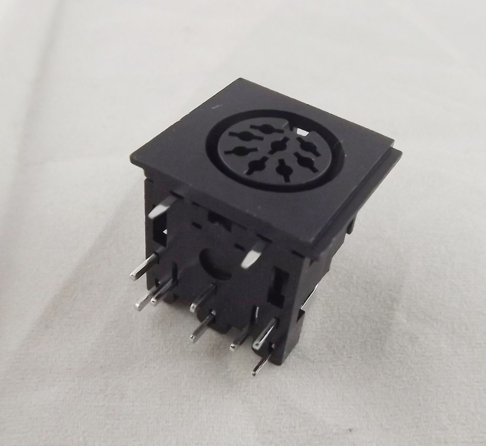 1pcs DIN 8 Pin Circular Jack Female Panel Mount PCB Mount Connector Adapter