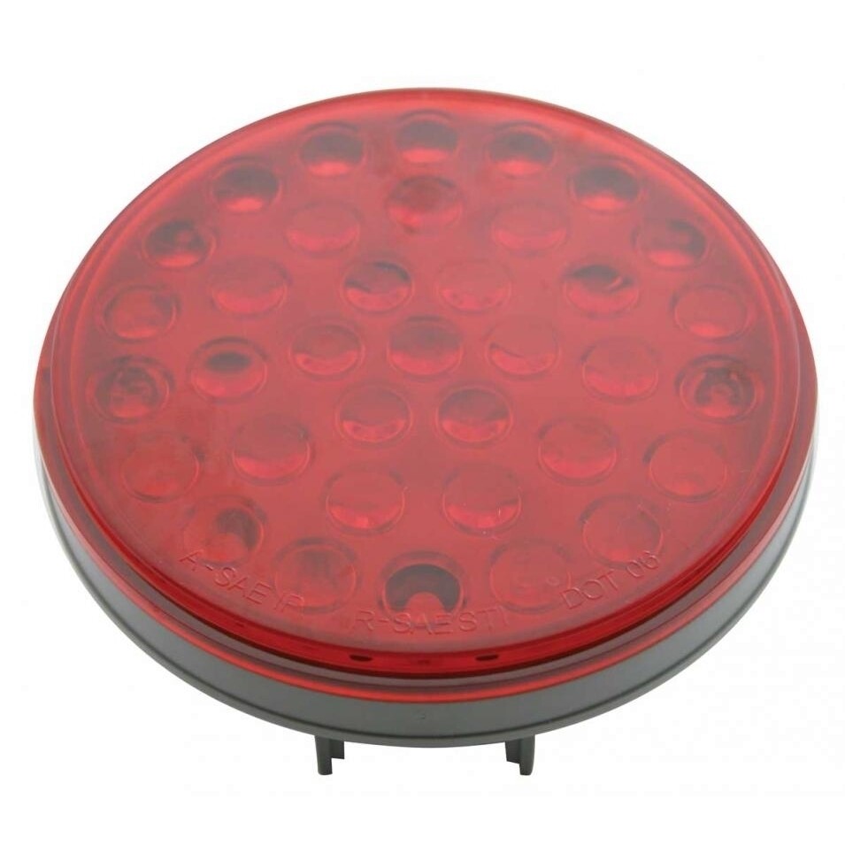 2 1/2" Bolt Pattern Spring Light Bar w/ 4" Lights & Grommets - Red LED/Red Lens
