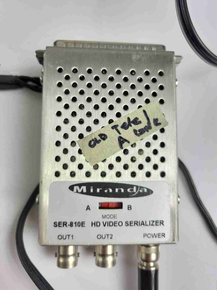 2 x Miranda SER-810E Video Serializer Serial to Paralell Transcoder BNC