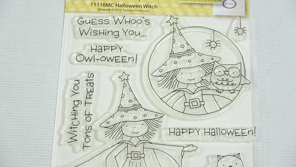 2012 Inky Antics Halloween Witch Clear Mount Rubber Stamp Set 11116MC