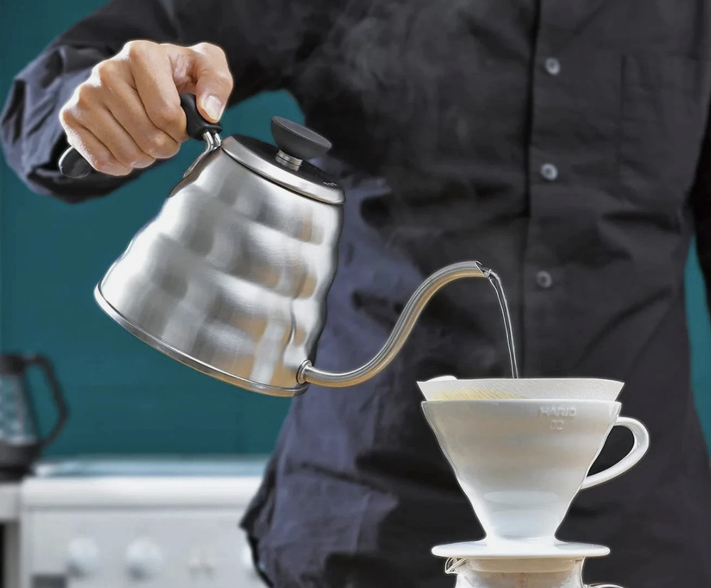 Gooseneck Coffee Kettle 1.2L, Stainless Steel, Silver