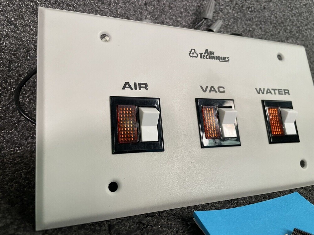 Air Techniques Dental Air Vac Water Main Master Control On/Off Wall Switch