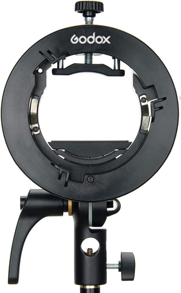 Bowens Mount Flash Bracket with Adjustable Handle for Versatile Lighting Effects