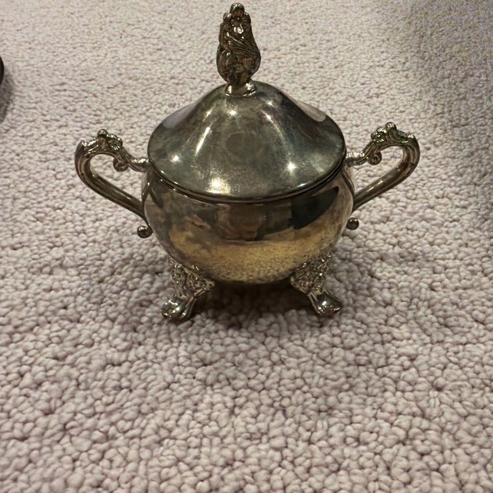 International Silver Company Brass Tea Set Serveware