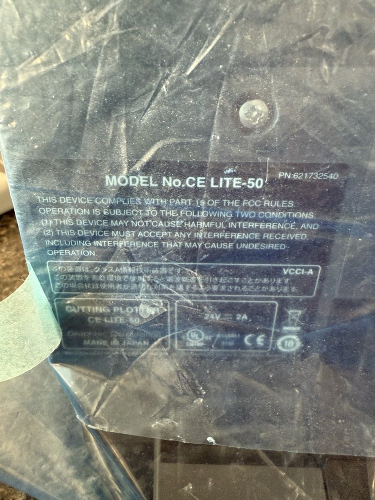 Graphtec CE LITE-50 Cutting Plotter with Accessories and Setup Manual