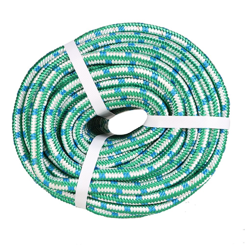 16 Strand Arborist Tree Rope Durability Braid Polyester Rope 1/2" × 150'