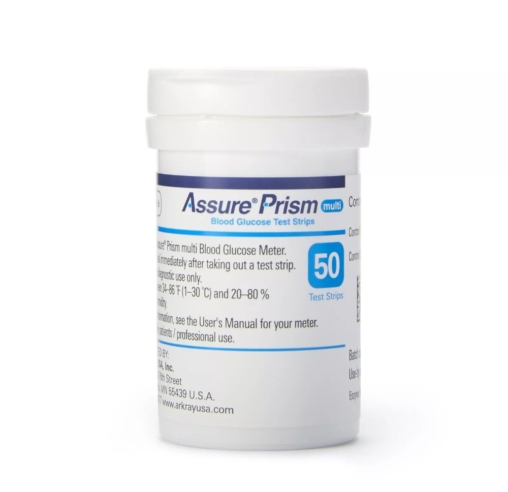 Assure Blood Glucose Diabetic Test Strips Automatic Coding 530100 100 Per Box