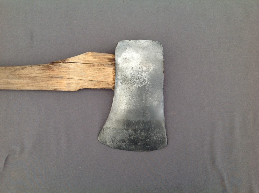 Large Unmarked Single Bit Axe
