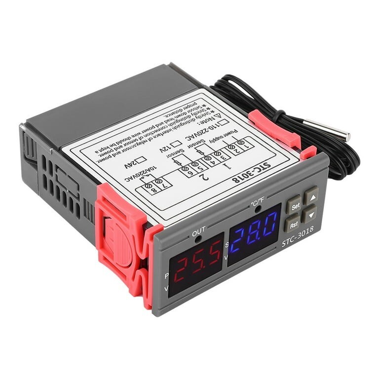 STC-3018 Digital Temperature Controller Sensor Thermostat with NTC Cable Length