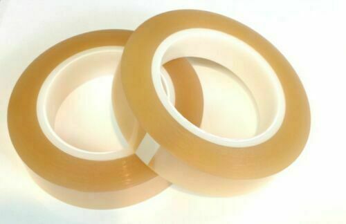 4 Rolls Clear 1" High Temperature Powder Coating Plating Anodizing Masking Tape