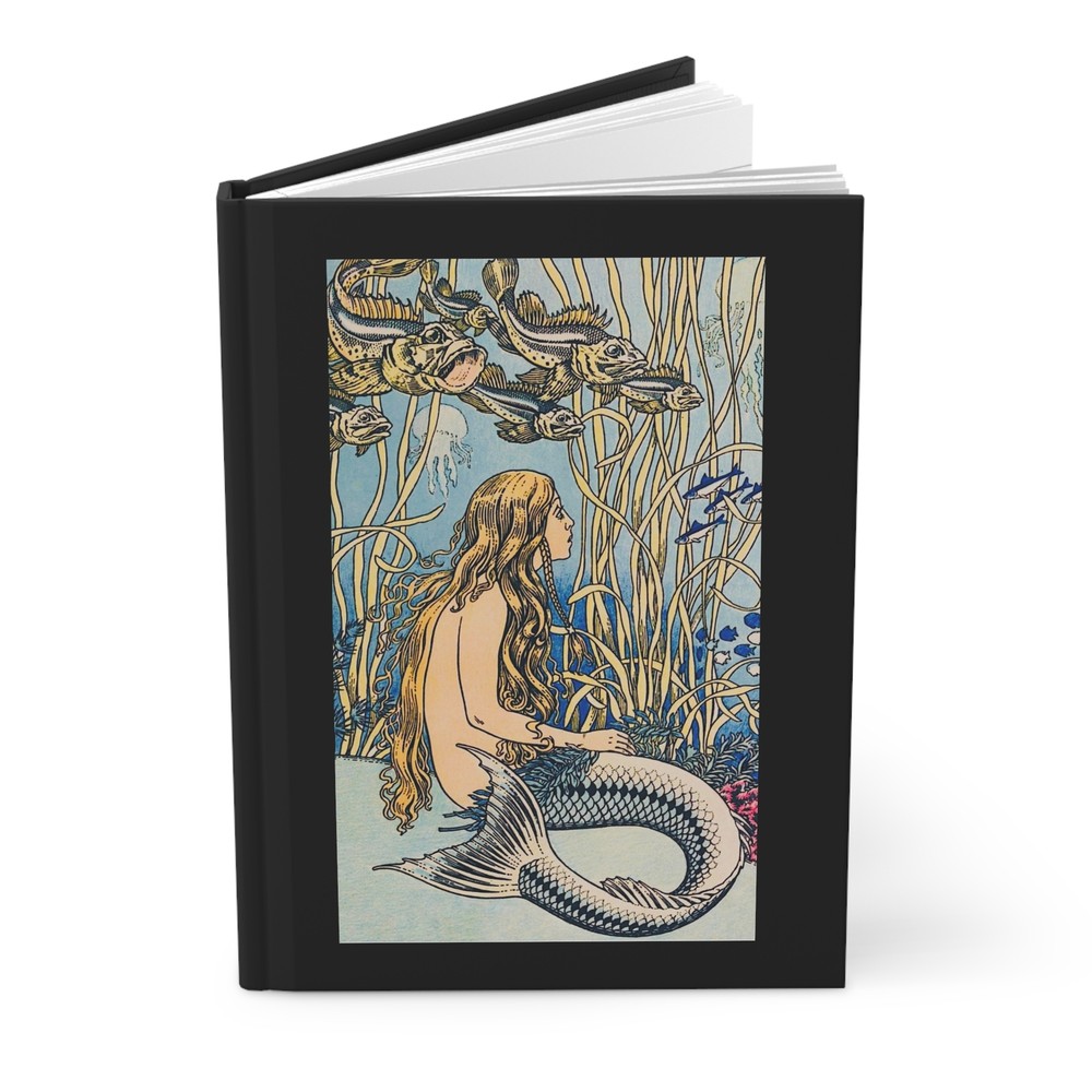 Hardcover Journal Matte Notebook Mermaid