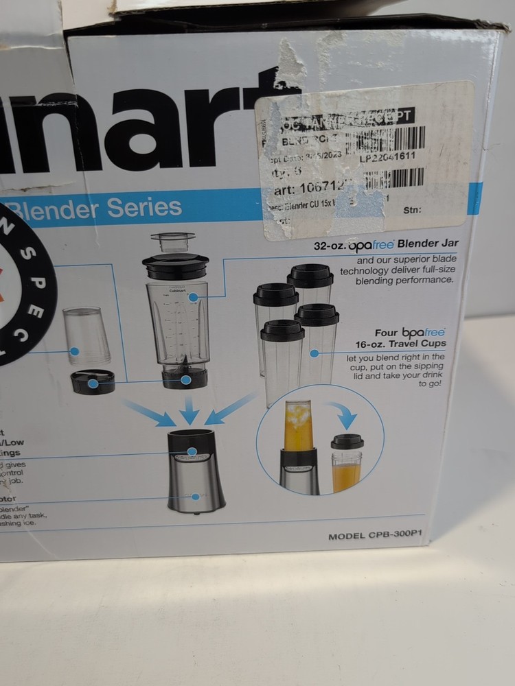 Cuisinart SmartPower 15-Piece Compact Blending + Chopping Food Processor System