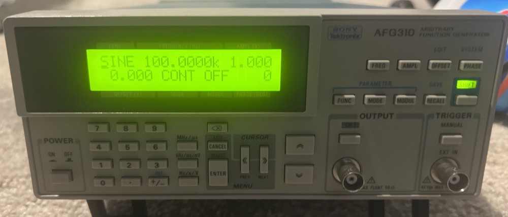 Sony Tektronix AFG310 Arbitrary Function Generator – Tested Working – Lab Grade