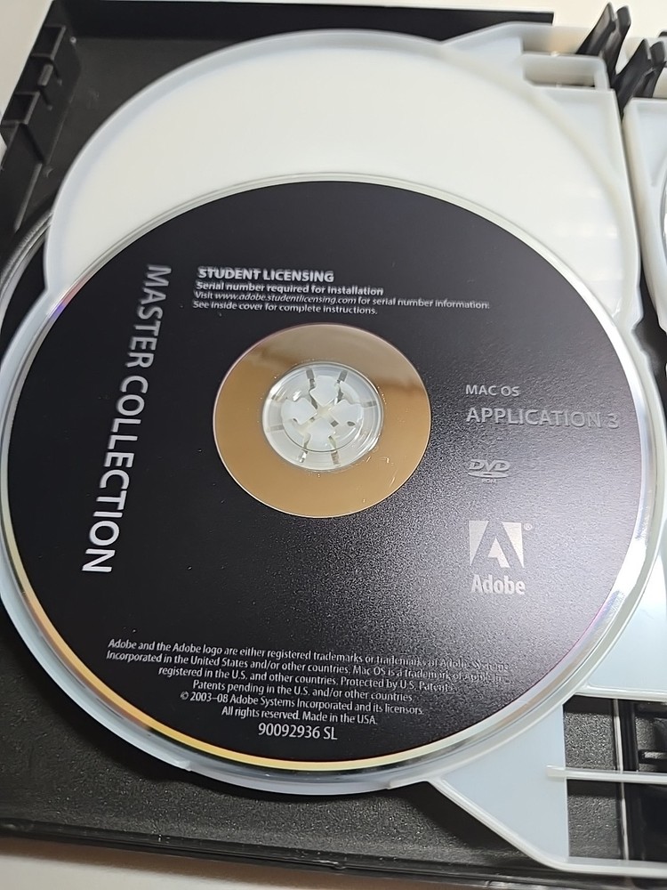 ADOBE CS4 CREATIVE SUITE 4 MASTER COLLECTION DVD MAC (Student Licensing)