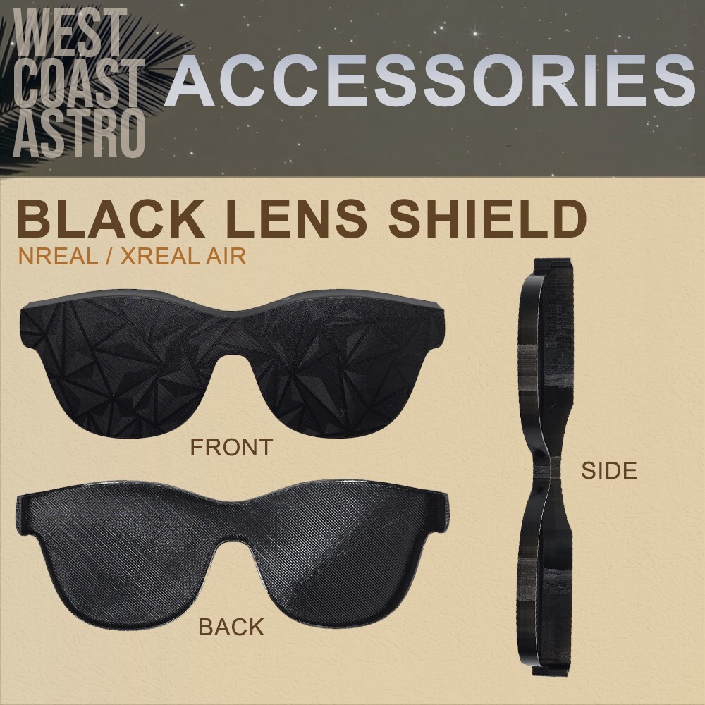 XREAL / NREAL AIR Black Lens Shield
