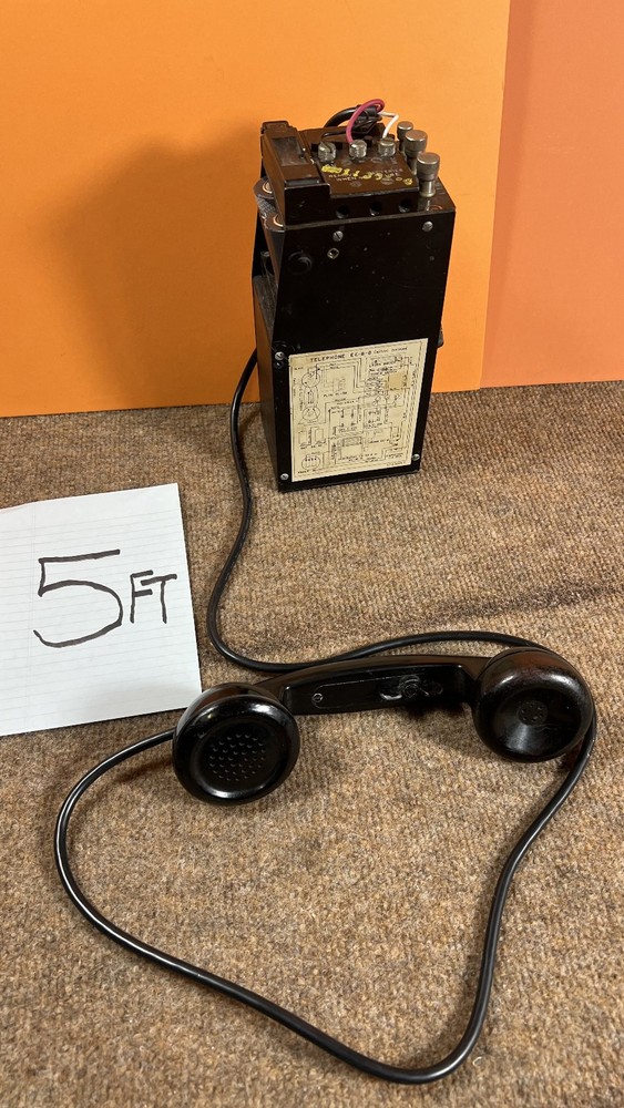 EE-8 ARMY Field Telephone, Replacement Hand Set Long Cord