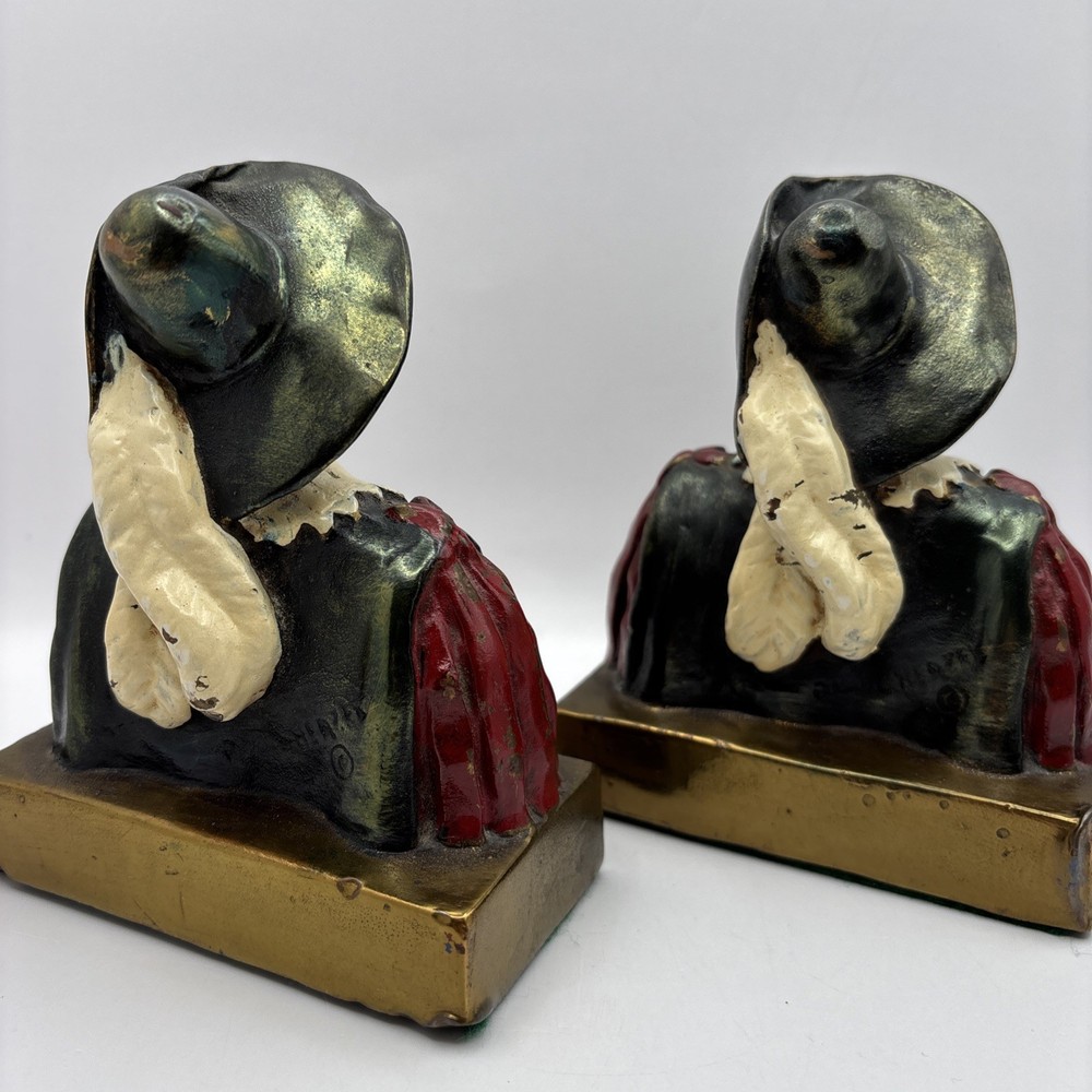 Bronze Herzel Shakespeare Bookends Vintage