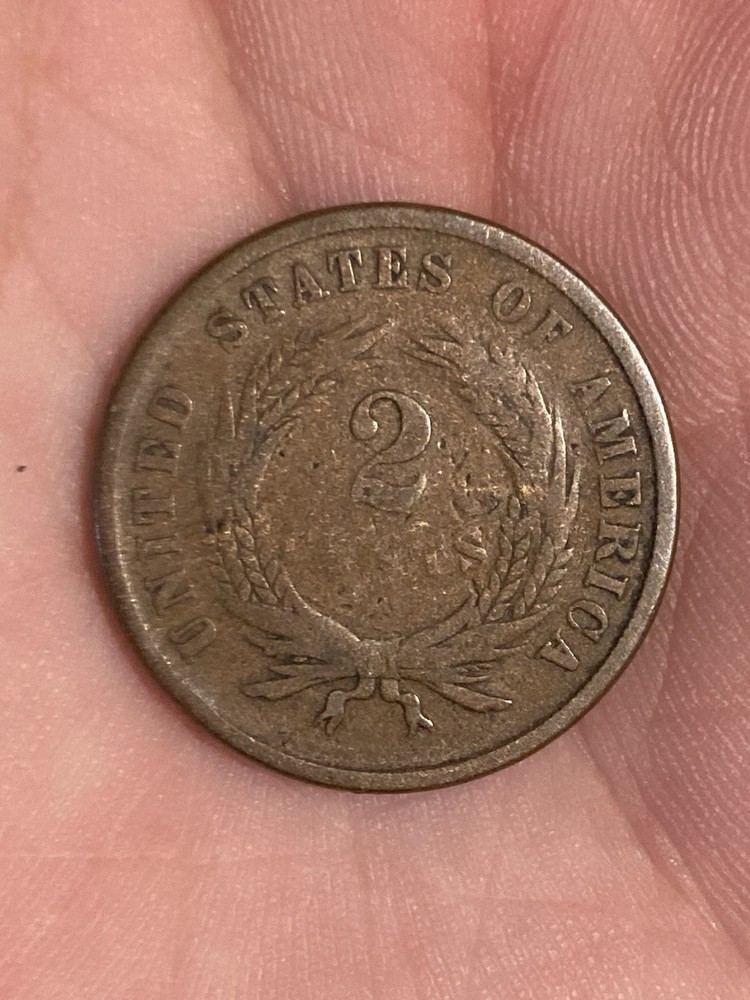 1866 Two Cent Piece Good