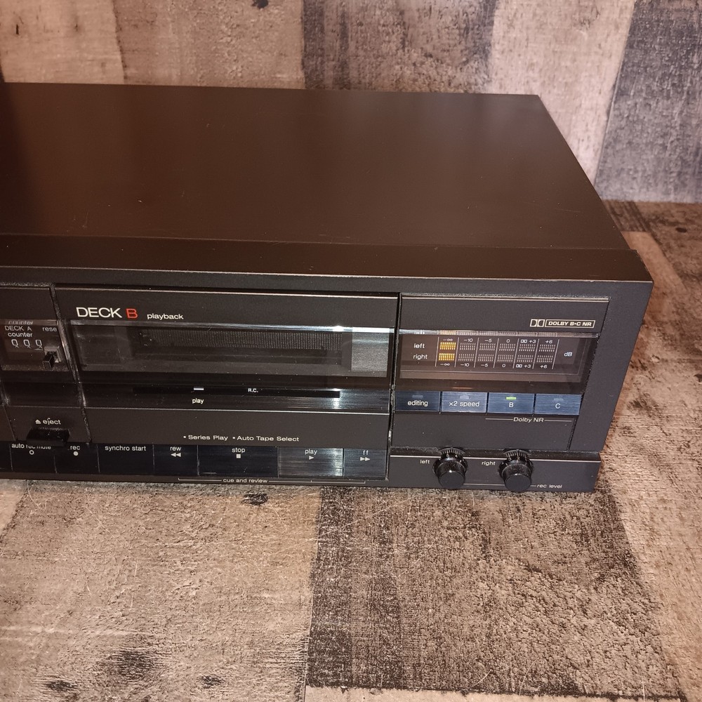 Vintage Technics RS-T230 Stereo Double Cassette Deck Tested Please Read