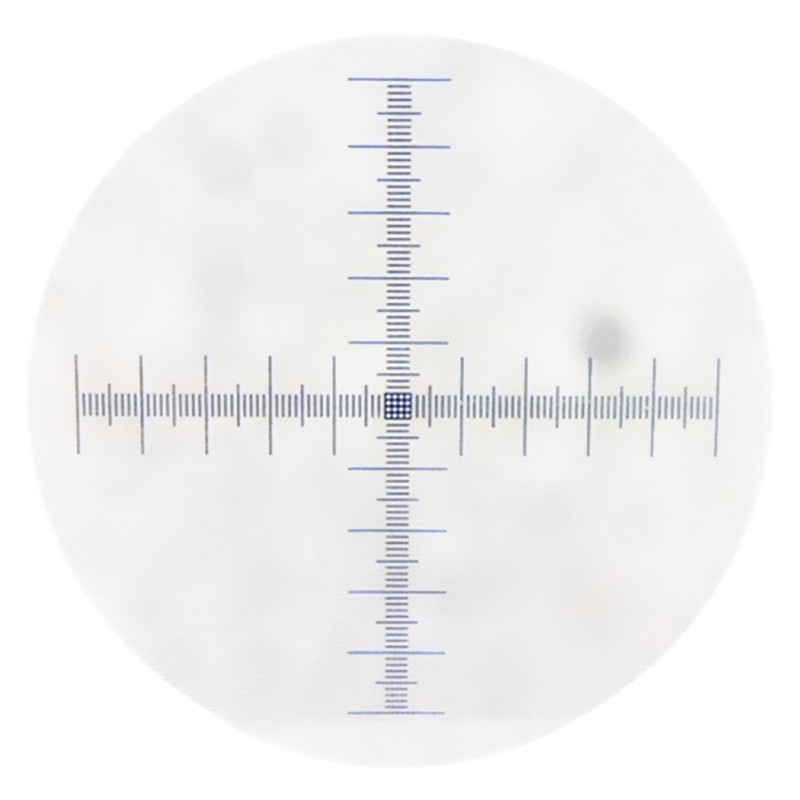 Multifunction Microscope Slides Calibrating Slide Ruler for Electronic Eyepiece