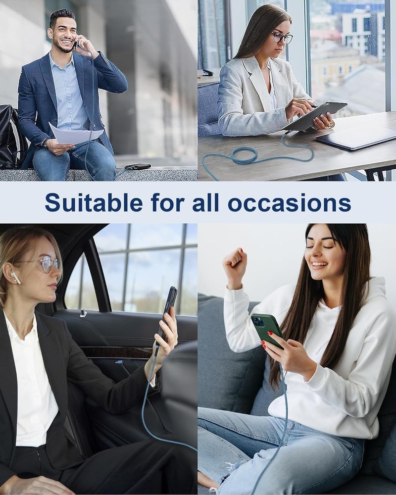 USB Type C Cable 10ft for iPhone 17/16/15 Charging Cable, 2Pack Extra Long Braid