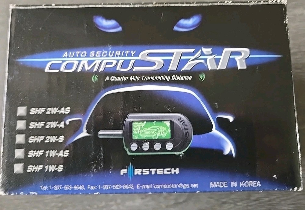 FIRSTECH COMPUSTAR SHF 2W-A  REMOTE START/ALARM FUNC ALL THAT'S SHOWN, UNTESTED
