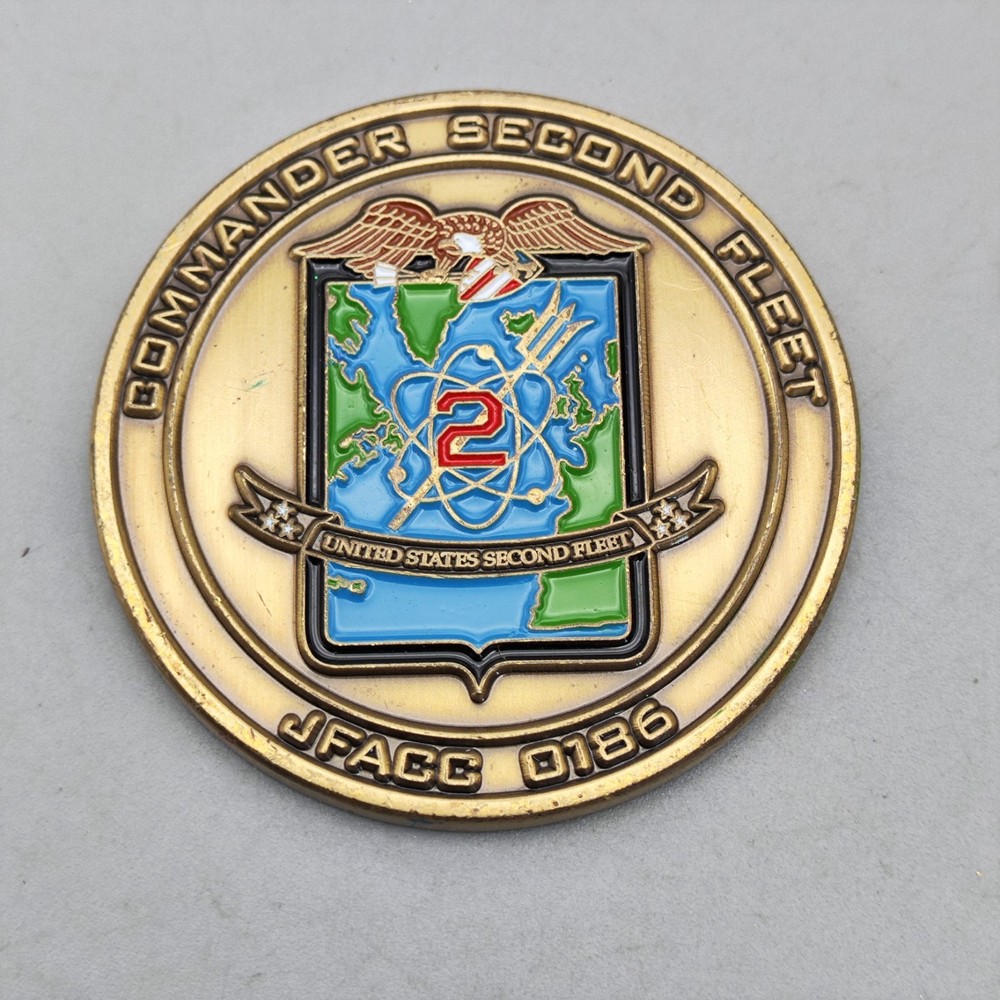 US Second Fleet Commander Second Fleet Jfacc 0186 Challenge Coin