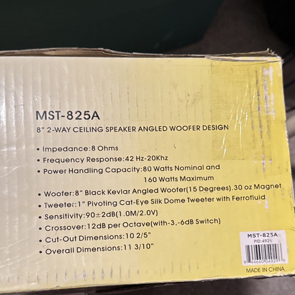 8” 2-Way Ceiling Speakers