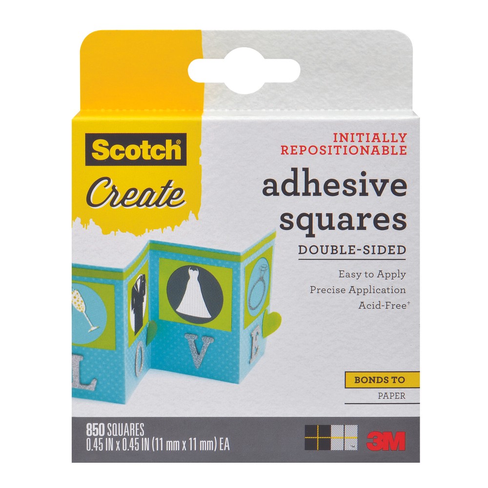Scotch® Adhesive Squares 009-850-CFT