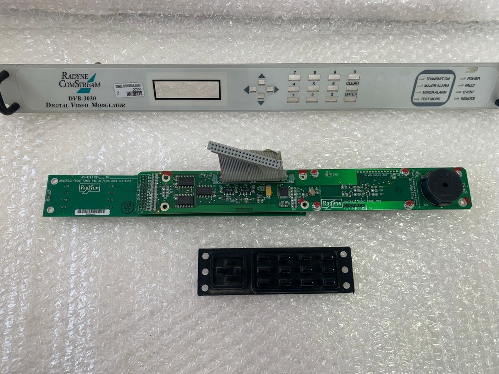 Radyne ComStream DVB-3030 ''Panel + buttons + electronic board'' Used