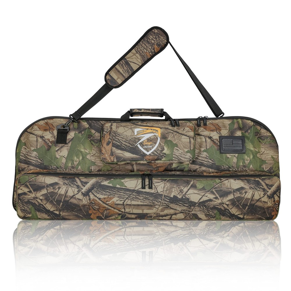SUNYA Compound Bow Case with Molle System - Neoprene Bow String Protection & ...