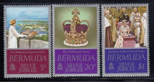 BERMUDA Silver Jubilee MNH set