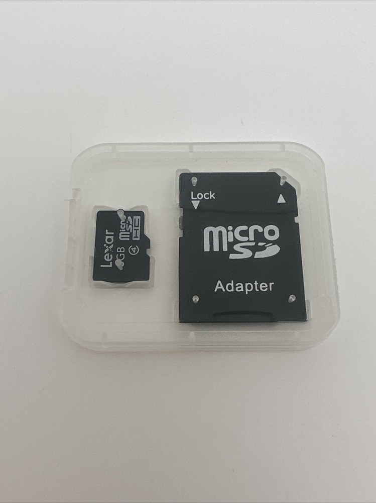 Lock MicroSD HC Card -8GB + MicroSD Adapter Camera iPhone Android Tablet PC…8