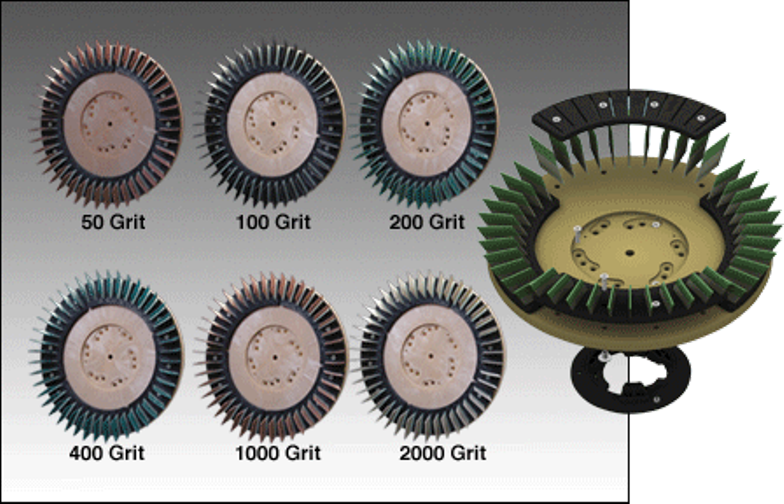 DIAMABRUSH POLYMER REPLACEMENT BLADE KIT (44 - 100 GRIT BLACK BLADES)