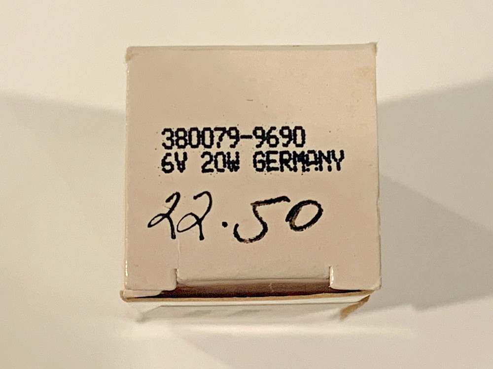 Zeiss Microscope 6V 20W Halogen Light Bulb - New!!