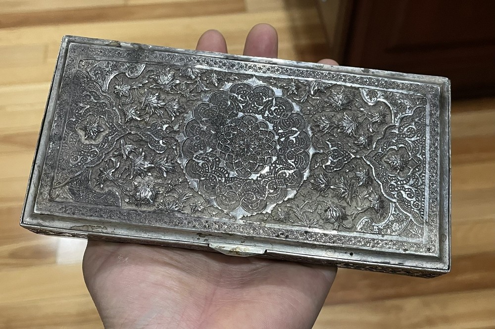 Antique box model craftsmanship 800 Sterling Silver 308g