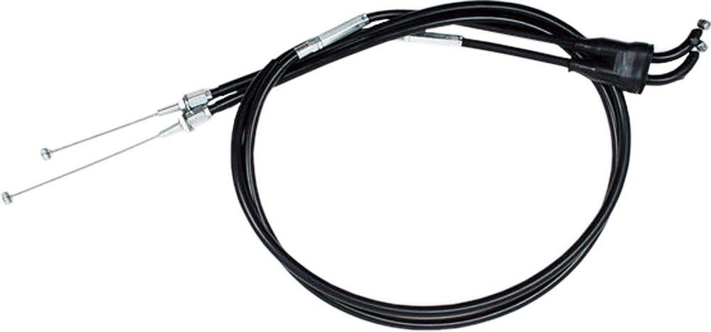 MP Black Vinyl Push - Pull Throttle Cable Set For Kawasaki KX450F 2006-08