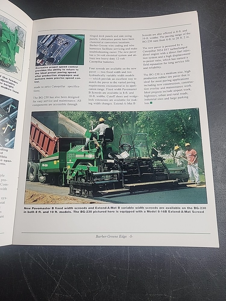 BARBER-GREENE EDGE BROCHURE NUMBER 1