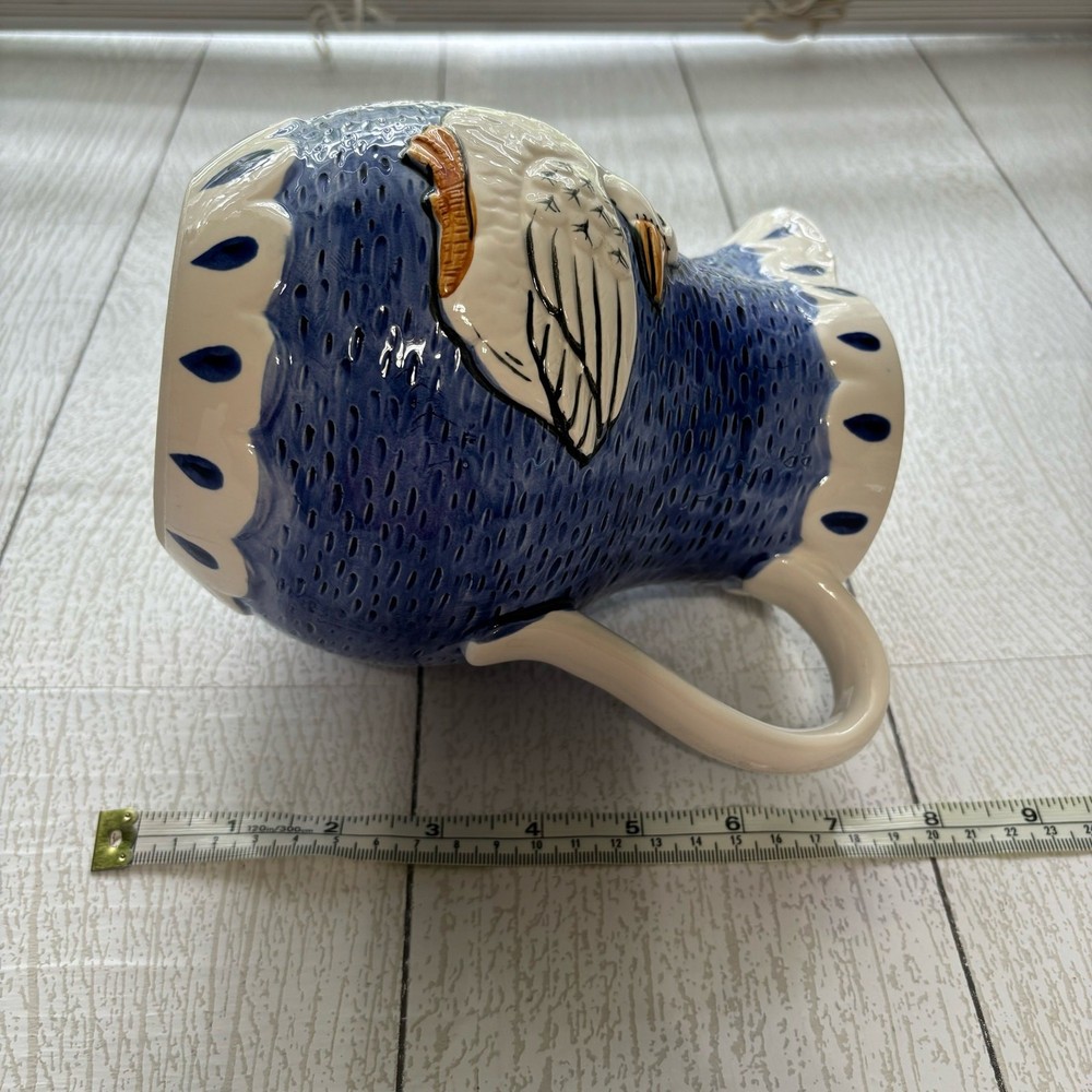 Sigma The Decorative Kitchen White Duck Blue Drink Pitcher