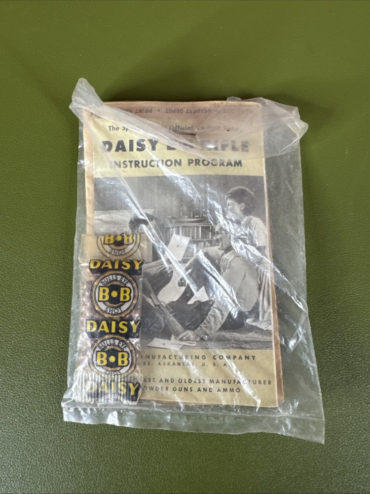 Vintage Daisy BB Gun Instruction Program with pack of BBs