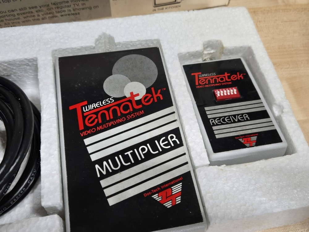 Doc-Tech Tennatek Video Multiplying System Wireless VCR Transmitter Whole Home