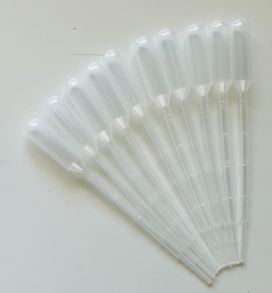10 PCS Perfume TRANSFER PIPETTS /Bulb- Plastic - Tools Refillable Perfume /Clear