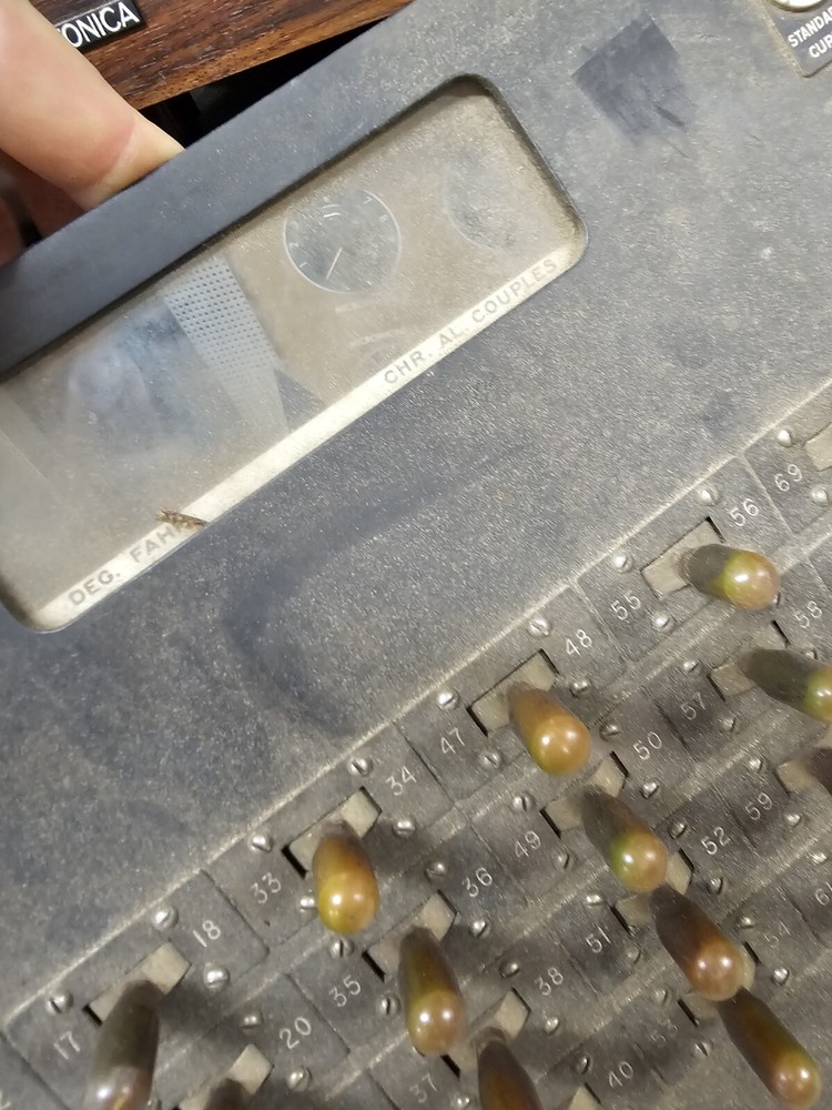 Antique Voltmeter Switch Board Current Circut Standardize