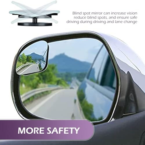 2 PCS Car Blind Spot Mirror, Adjustable Wide-angle Vision Reflective Auxiliary
