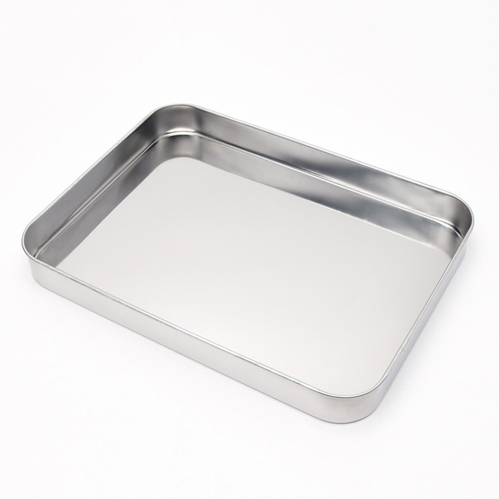 10 Inch Stainless Steel Cooking Sheet Rectangular Baking Plate Vermicelli